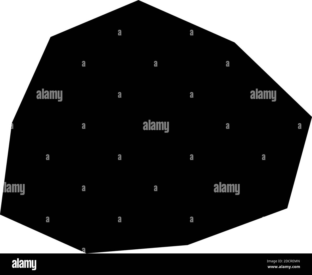 Edgy, geometrische Stein, Kieselsteine Formen.Einfache, einfache eckige, gewinkelte Element Silhouetten.Gesteinsformen geknackt, Nuggets für Mauerwerk, Mauerwerk Konzepte, t Stock Vektor