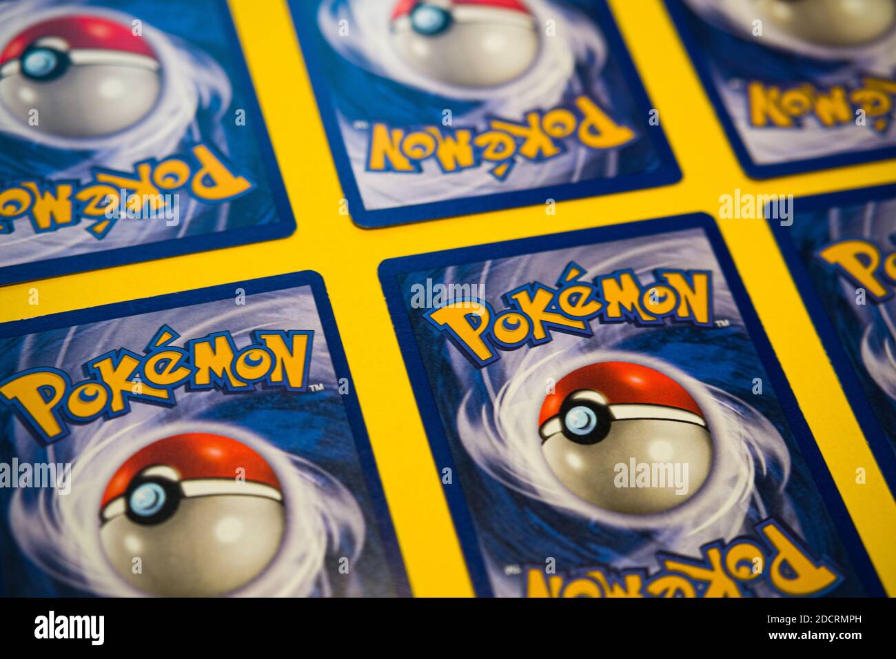 Pokemon Trading Card Game – Back Pokeball Brand Logo Graphic Stockfoto