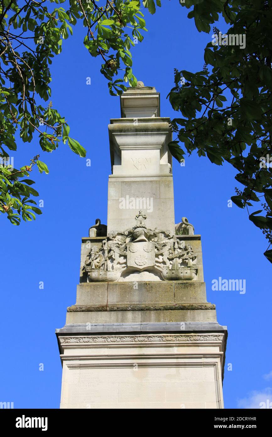 Nahaufnahme des Cenotaph in Southampton Stockfoto