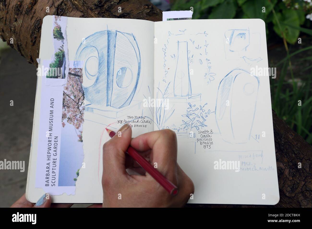 England / Cornwall / St. Ives / Barbara Hepworth Museum und Skulpturengarten. Stockfoto