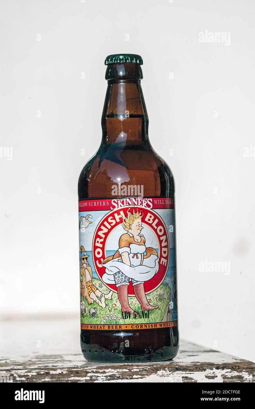 GROSSBRITANNIEN /Cornwall/kornisches Bier aus der Region Cornish Blonde Stockfoto