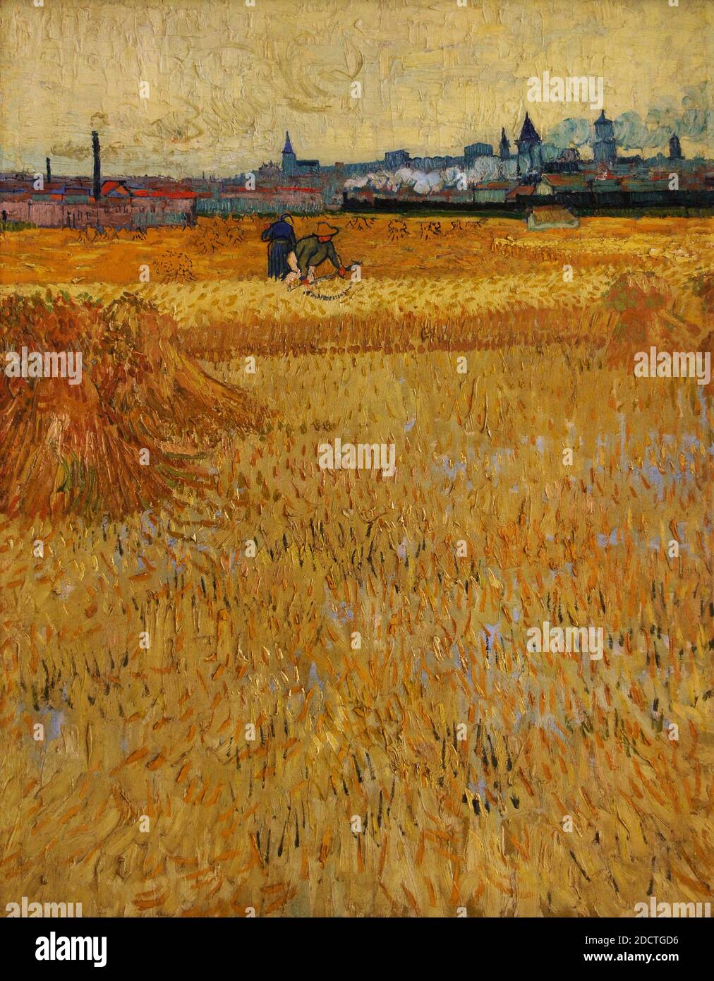 Vincent Van Gogh (1853-1890). Holländischer Maler nach dem Impressionismus. The Harvesters, 1888. Öl auf Leinwand (73 x 54 cm). Rodin Museum. Paris. Frankreich. Stockfoto