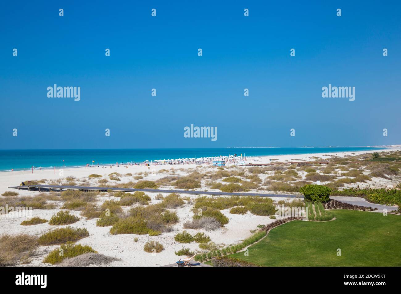 Die Vereinigten Arabischen Emirate, Abu Dhabi, Vereinigte Arabische Emirate, Abu Dhabi, Saadiyat Insel Saadiyat Beach Stockfoto