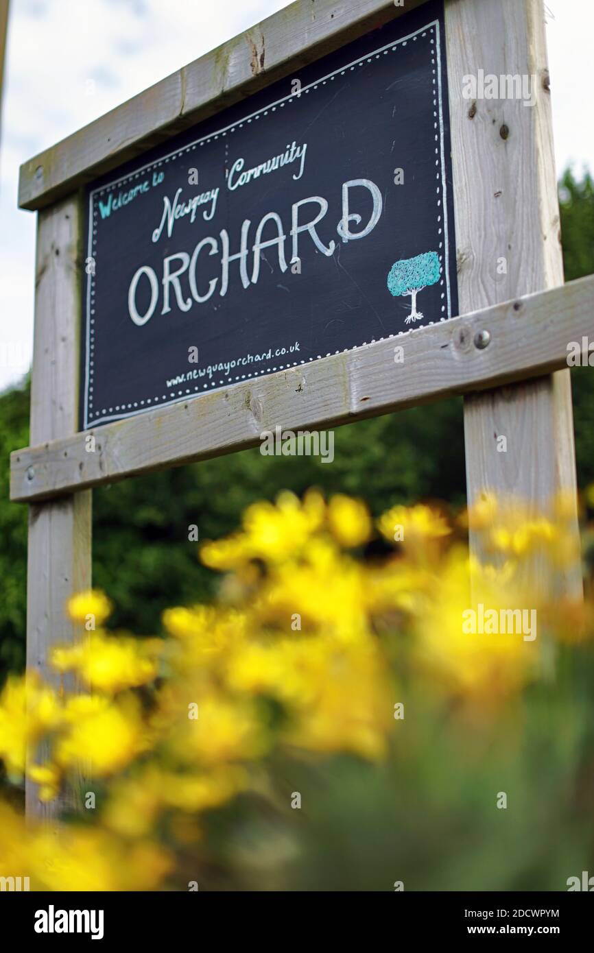 Gemeinschaft Orchard in Yeoman Way, Newquay . Stockfoto