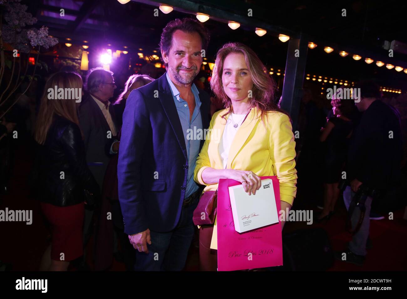 Odile d'Oultremont und ihr Mann Stephane De Groodt beim 11. Prix de La Closerie des Lilas Literary Awards, der am 11. April 2018 in der La Closerie des Lilas in Paris, Frankreich, verliehen wurde. Foto von Jerome Domine/ABACAPRESS.COM Stockfoto