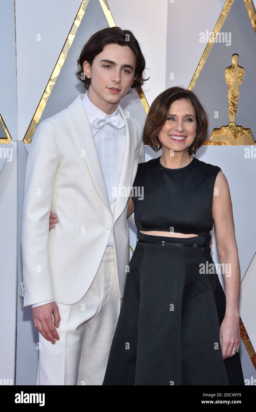 Timothee Chalamet und Nicole Flender Stockfoto