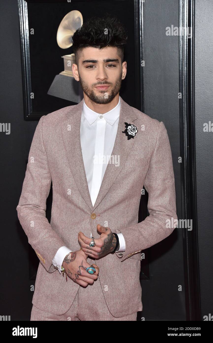 Zayn Malik nimmt am 28. Januar 2018 an den 60. Jährlichen GRAMMY Awards im Madison Square Garden in New York City, NY, USA Teil. Foto von Lionel Hahn/ABACAPRESS.COM Stockfoto