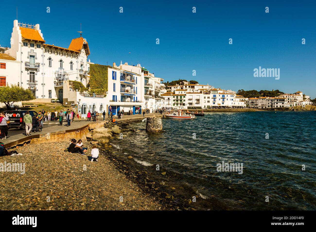 Das Küstendorf Cadaqués, Katalonien, Spanien Stockfoto