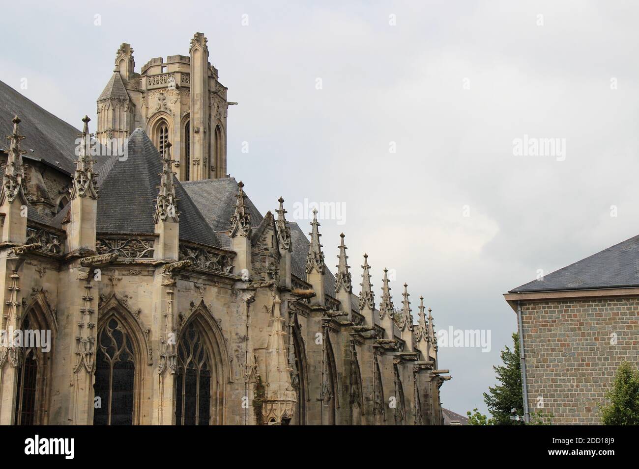 Kirche notre-dame in saint-lô in der normandie (frankreich) Stockfoto