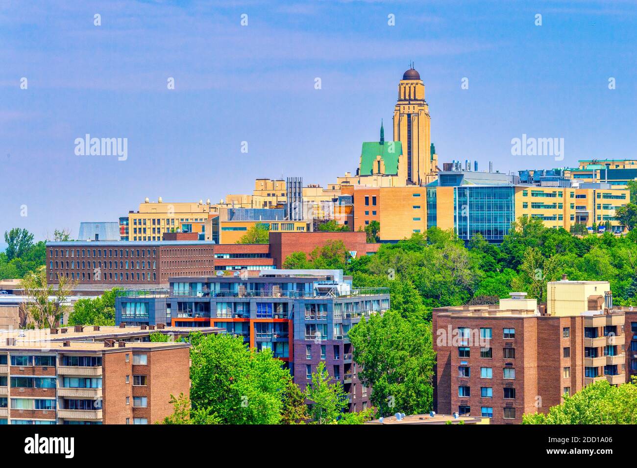 Skyline von Montreal vom Saint Joseph Oratory aus gesehen Stockfoto