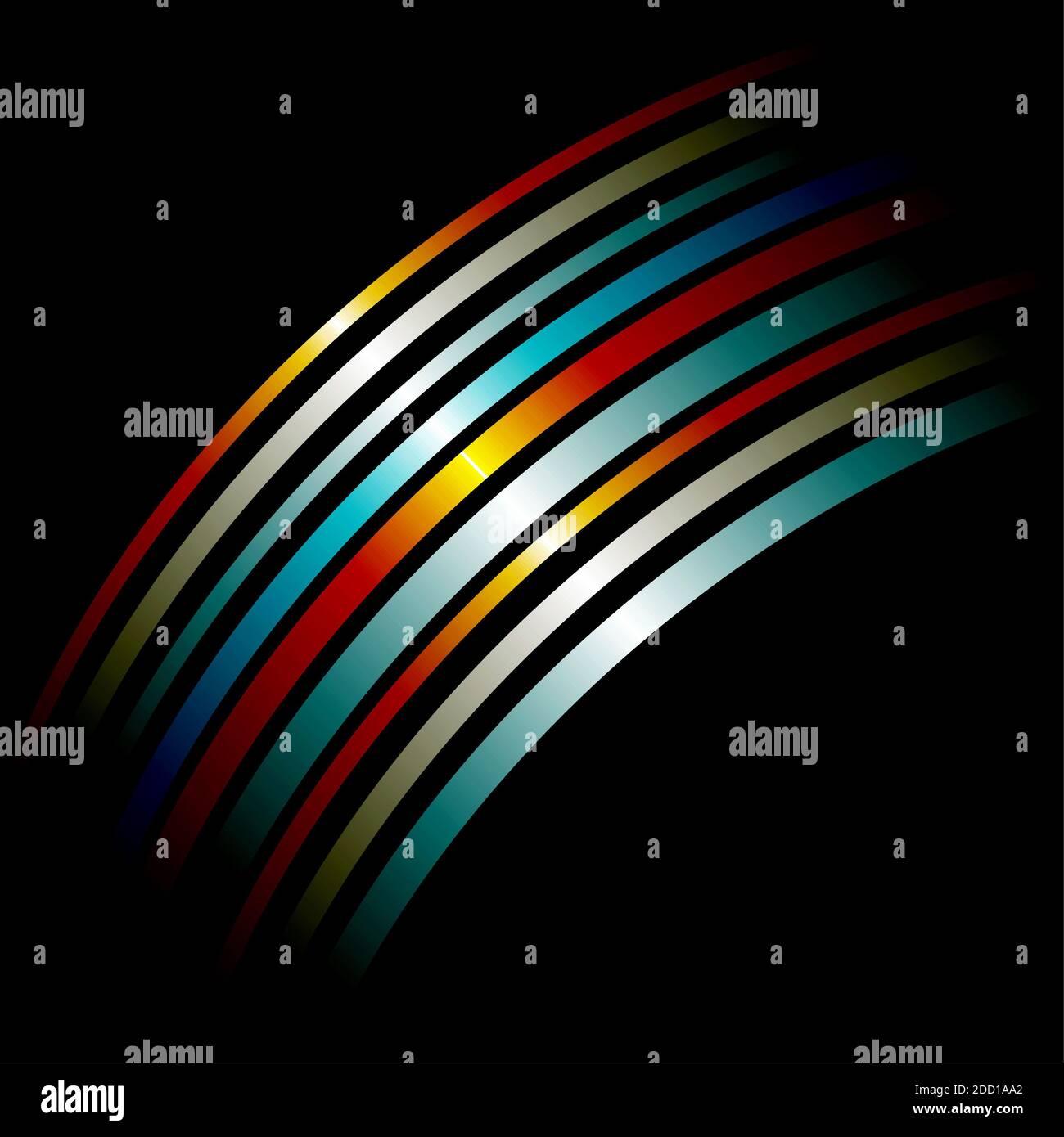 Abstrakter Hintergrund mit farbigen Streifen. Raster Stockfoto