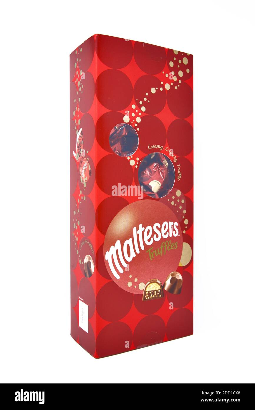 Malteser Schokoladentrüffel Stockfoto