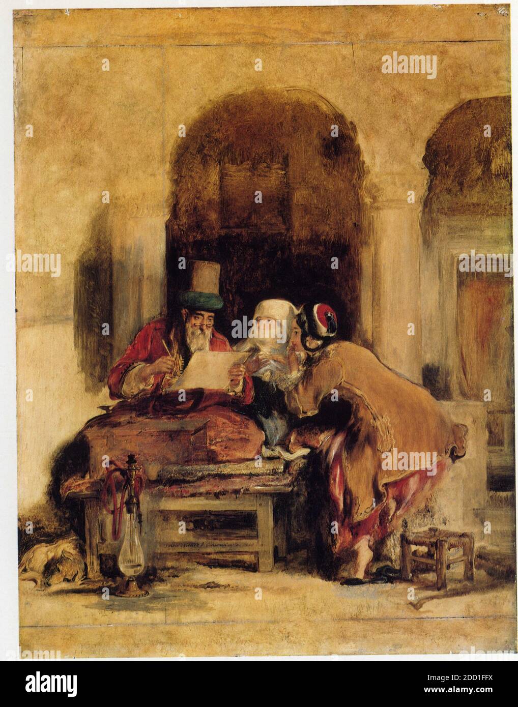 David Wilkie . 1785-1841. Der Türkische Briefschreiber Stockfoto