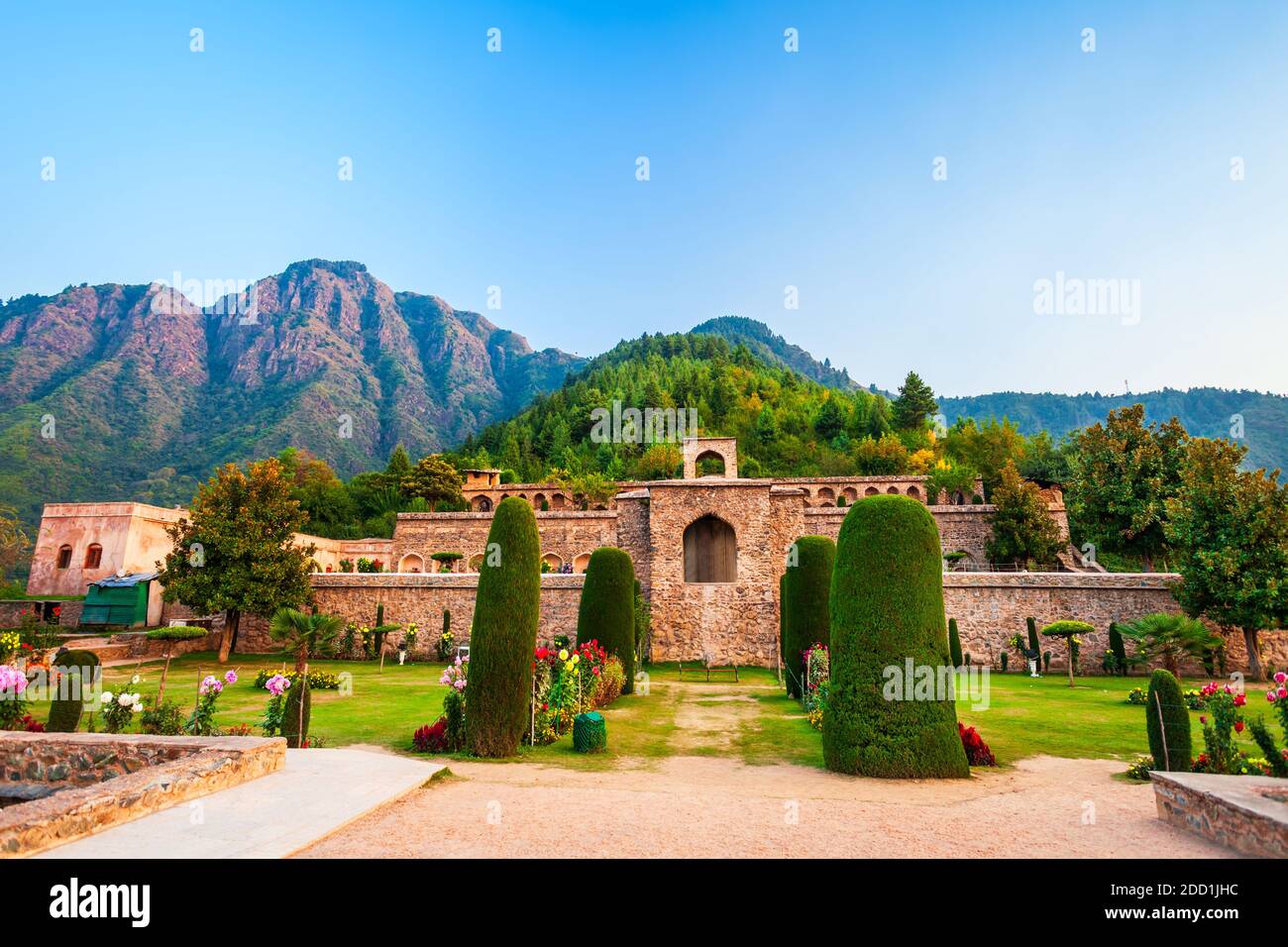 Pari Mahal oder Palast der Feen ist ein terrassenförmiger Garten in Srinagar Stadt, Jammu und Kaschmir Zustand von Indien Stockfoto