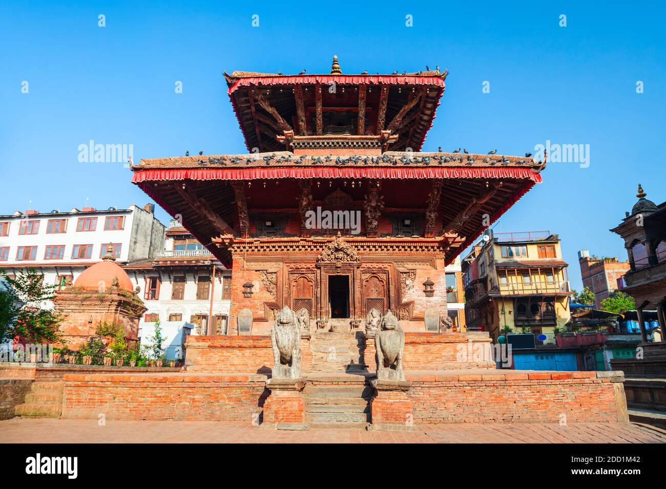 Hindu-Tempel am Patan Durbar Square in Lalitpur oder Historisch Patan Stadt in der Nähe von Kathmandu in Nepal Stockfoto