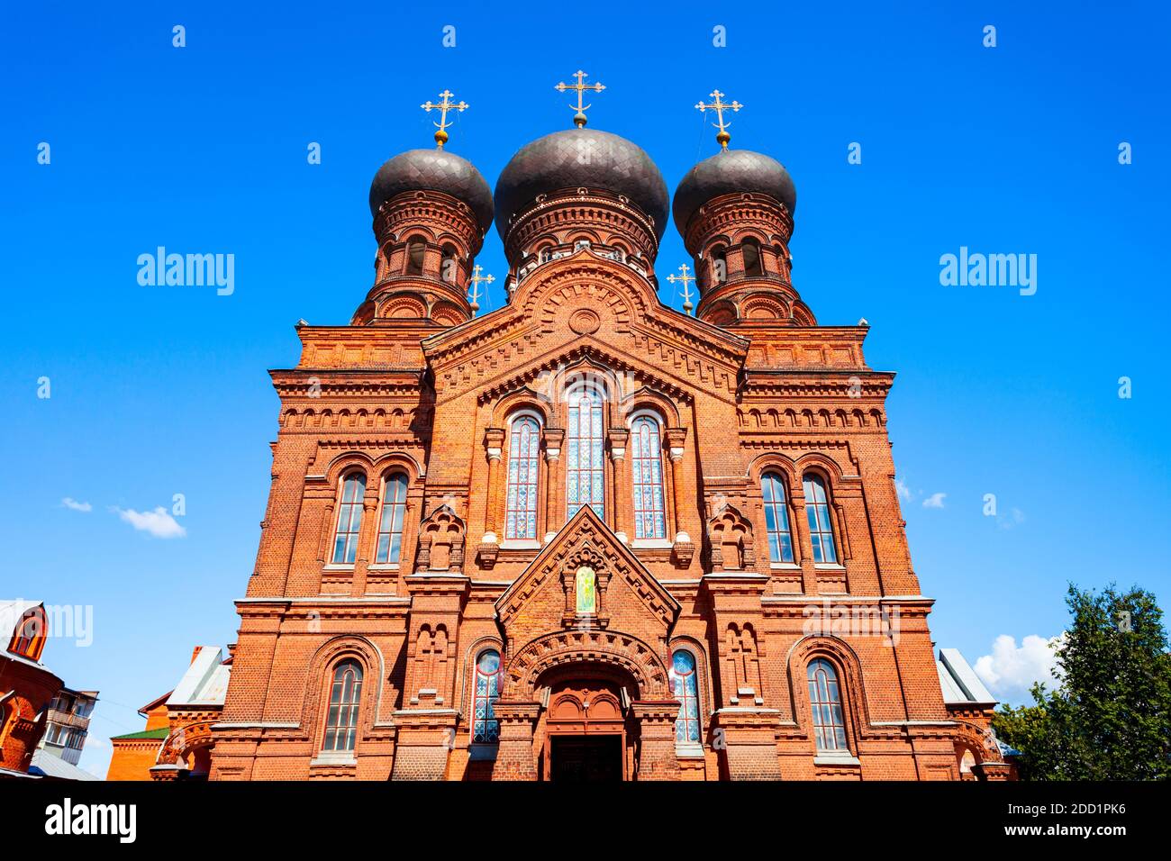 Swjato Wwedenski Frauenkloster der Russischen Orthodoxen Kirche im Zentrum der Stadt Iwanowo, Goldener Ring Russlands Stockfoto