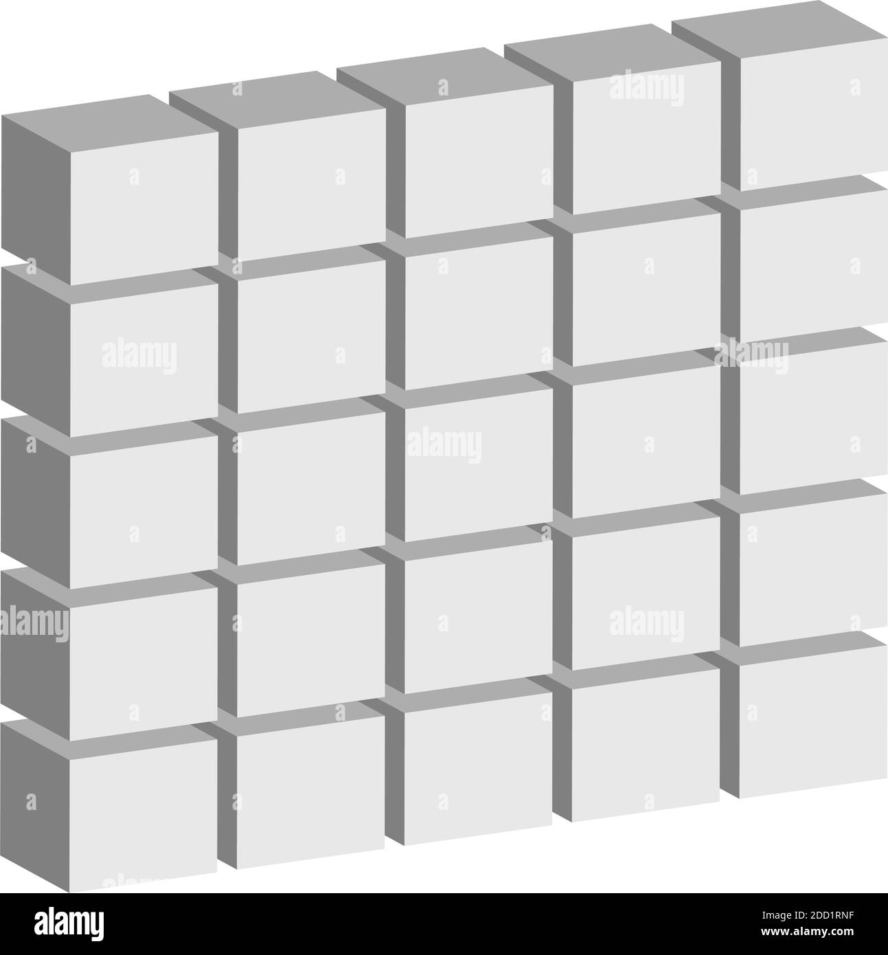 Wand, Block, Barrikade Konzeptgrafik. Mauerwerk, Mauerwerk, Hindernis-Symbol, Logo – Stock Illustration, Clip Art Grafiken Stock Vektor