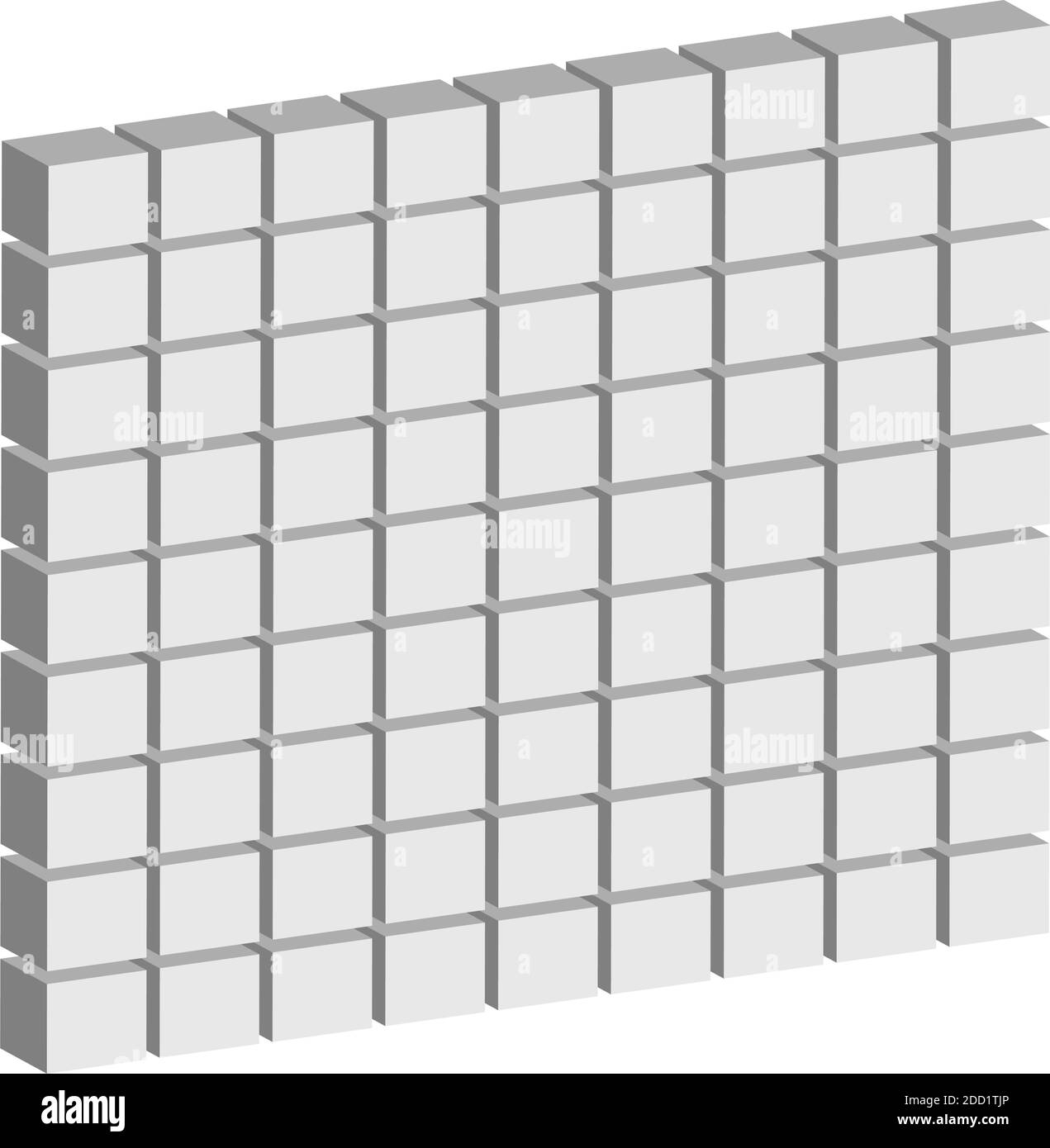 Wand, Block, Barrikade Konzeptgrafik. Mauerwerk, Mauerwerk, Hindernis-Symbol, Logo – Stock Illustration, Clip Art Grafiken Stock Vektor