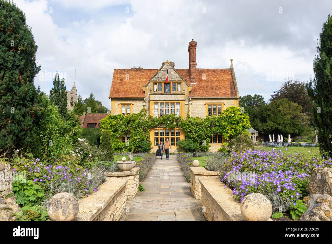 15. Jahrhundert Le Manoir aux Quat'Saisons, Church Road, Great Milton, Oxfordshire, England, Vereinigtes Königreich Stockfoto