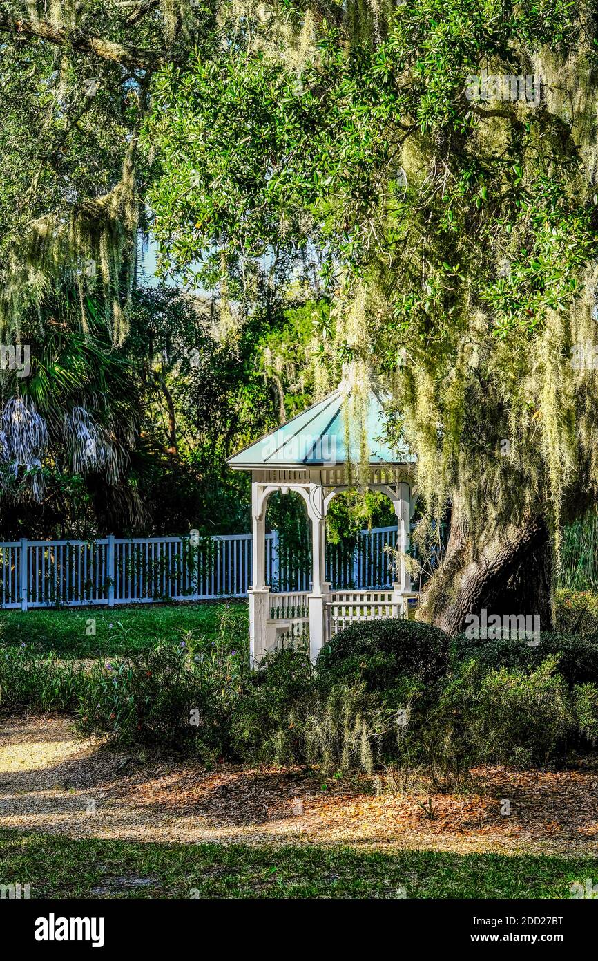 Südgazebo im Morgenlicht Stockfoto