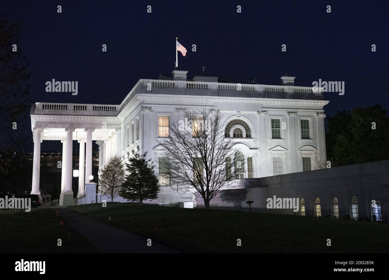 Washington, Usa. November 2020. Das Weiße Haus in Washington, DC am Montag, 23. November 2020. Foto von Kevin Dietsch/UPI Kredit: UPI/Alamy Live News Stockfoto