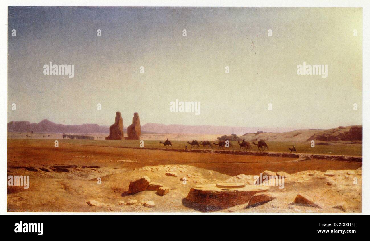 Jean Léon Gérôme. 1824-1904. Die Ebene von Theben, Oberägypten Stockfoto