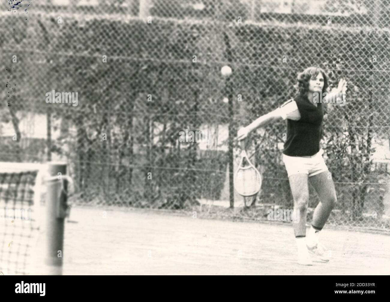 Italienischer Tennisspieler Raoul Pietrangeli, 80er Jahre Stockfoto