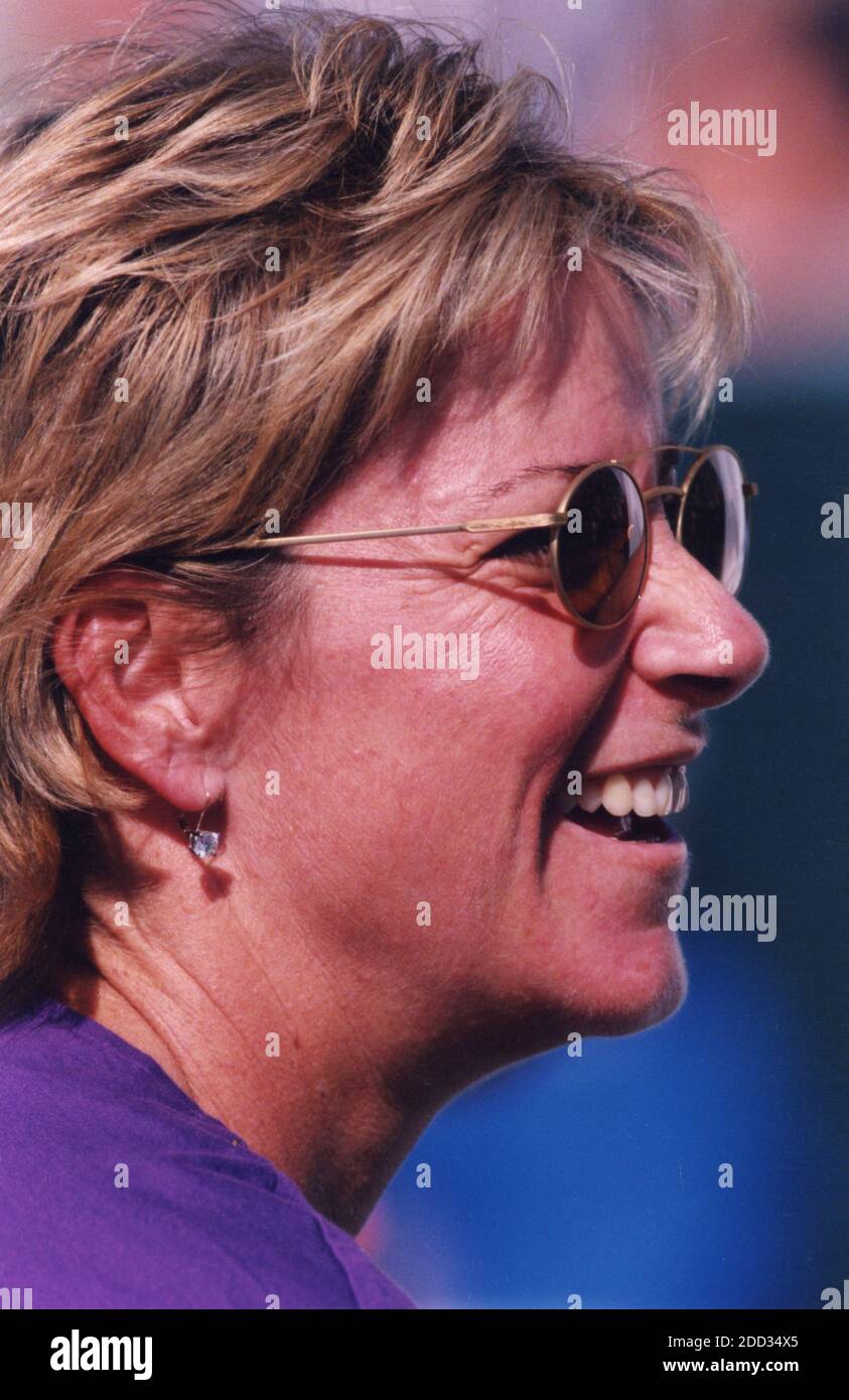 Amerikanischer Tennisspieler Chris Evert, 1995 Stockfoto