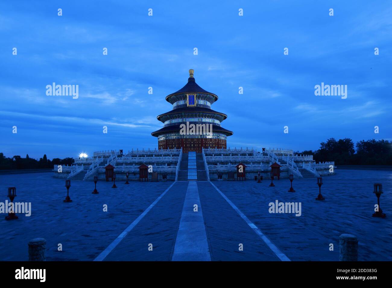 Der Tempel des Himmels Park Qiniandian Stockfoto