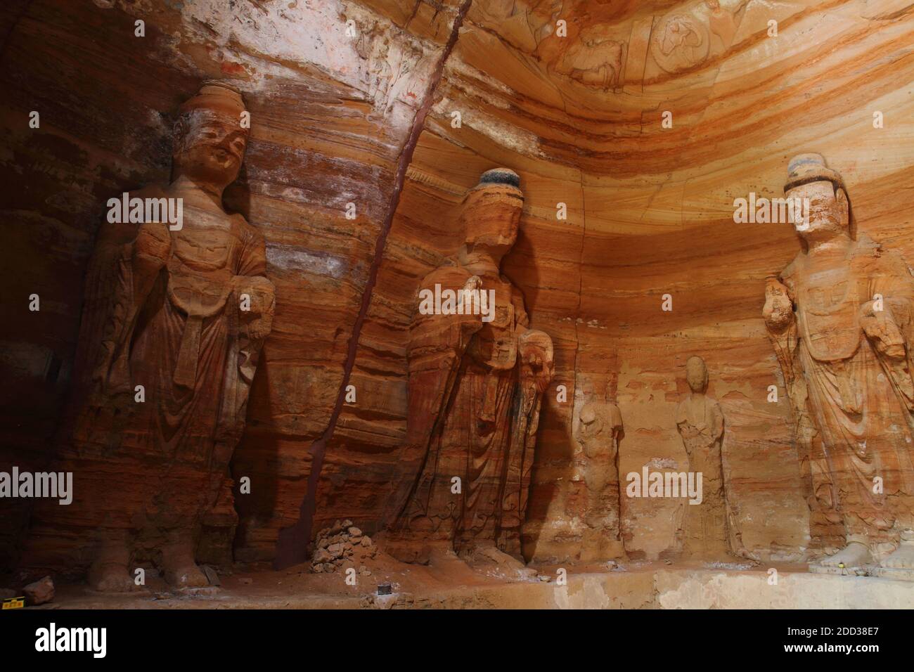 Jingchuan Landkreis in der Provinz gansu südlichen Höhlentempel Stockfoto