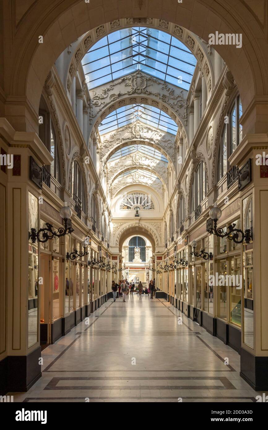 Nantes (Nordwestfrankreich): Einkaufszentrum 'Passage Pommeraye', eingetragen als National Historic Landmark (Französisch "Monument historique"), Architekt Stockfoto