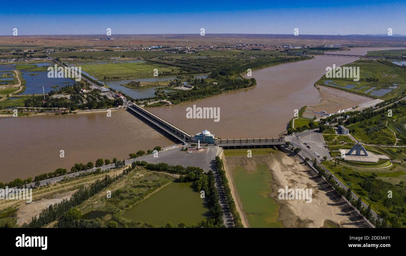 Drei Sheng Sprossen Mund bayinnaoer Stadt Grafschaft Wasserschutzgebiet Stockfoto