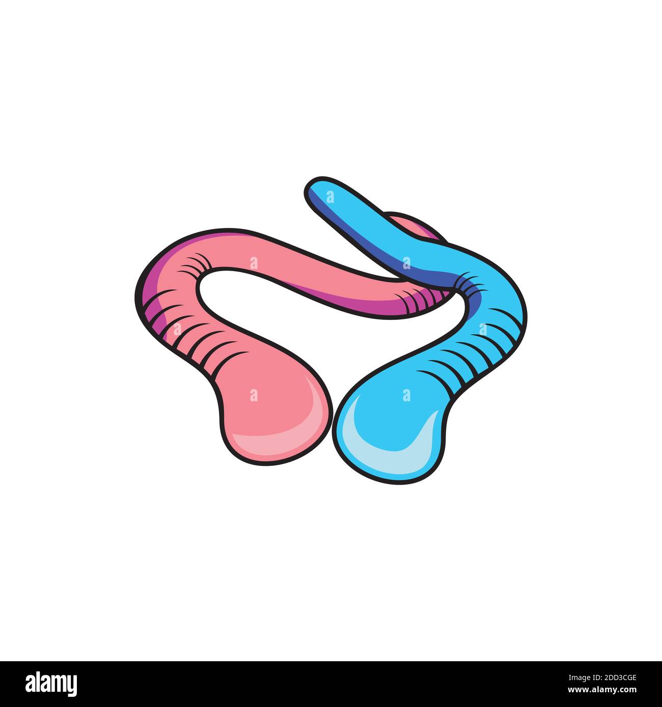 Gummy Wurm Design Illustration Vektor eps Format , geeignet für Ihre Design-Bedürfnisse, Logo, Illustration, Animation, etc. Stock Vektor