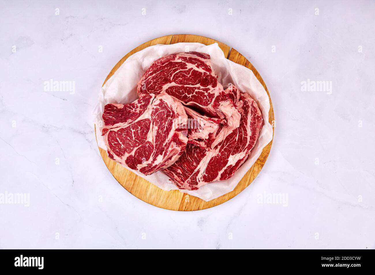 Rohfilet für Steak Stockfoto