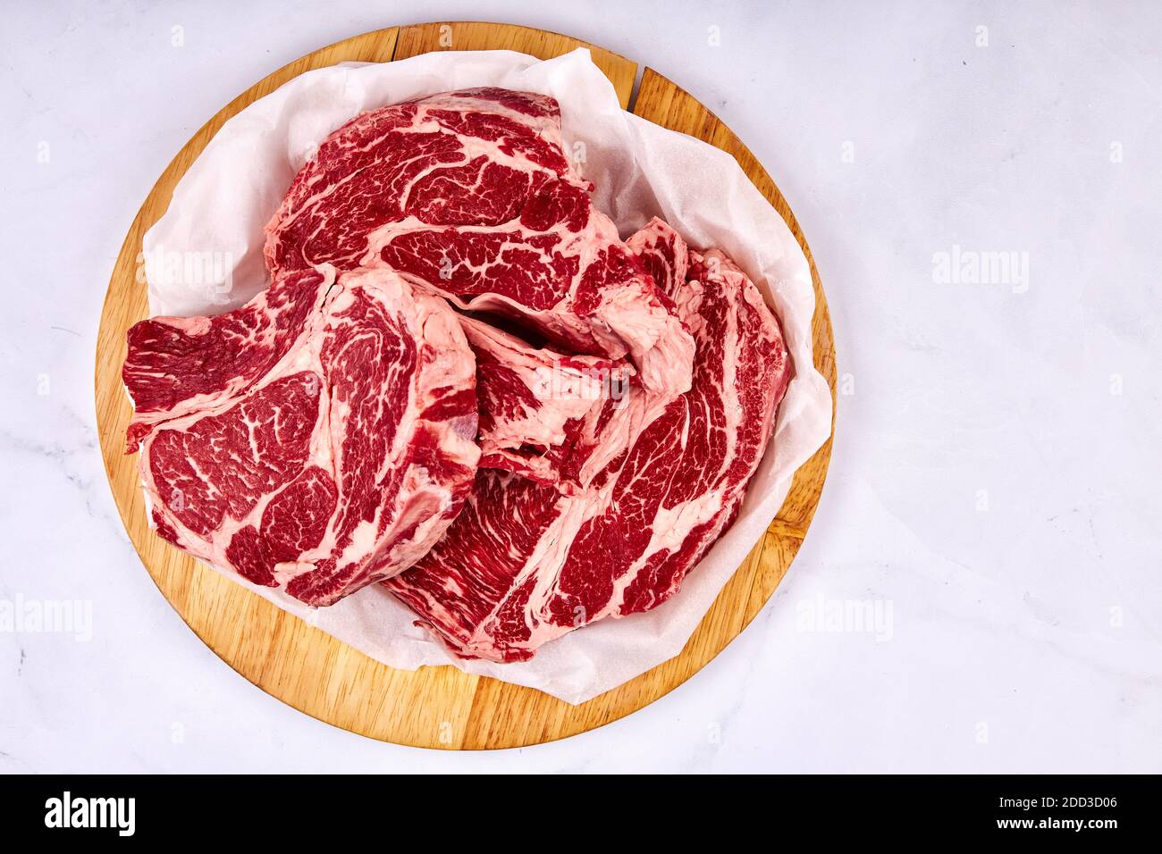 Rohfilet für Steak Stockfoto