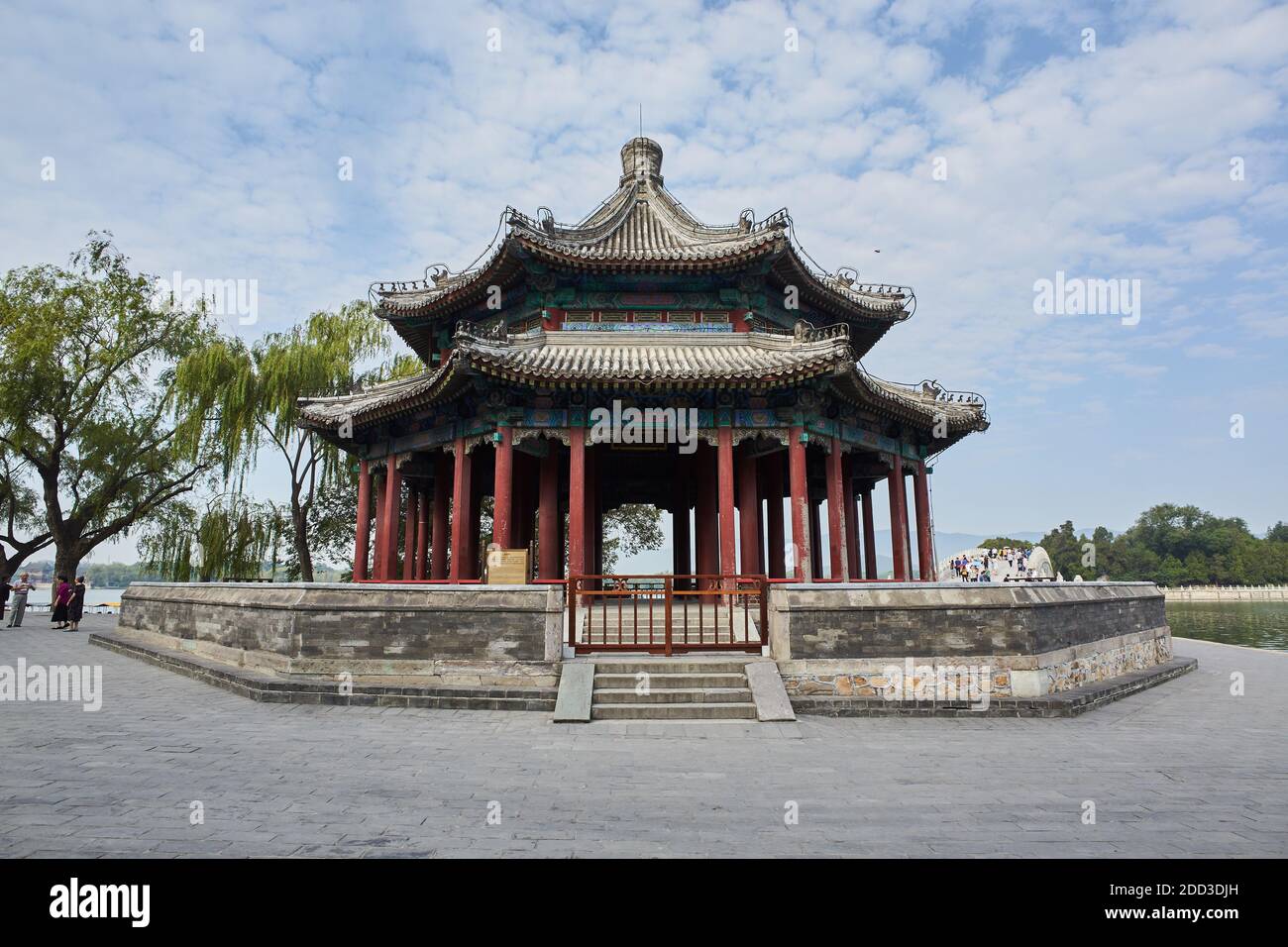 Der Sommerpalast in Peking Gebäude Stockfoto