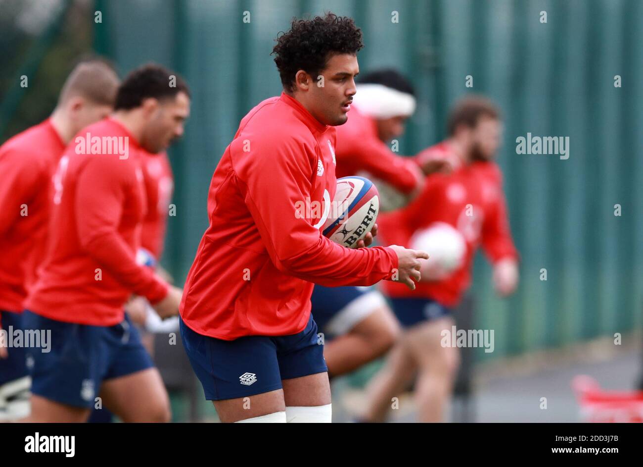 Englands Lewis Ludlam während der Trainingseinheit im Lensbury Hotel, London. Stockfoto