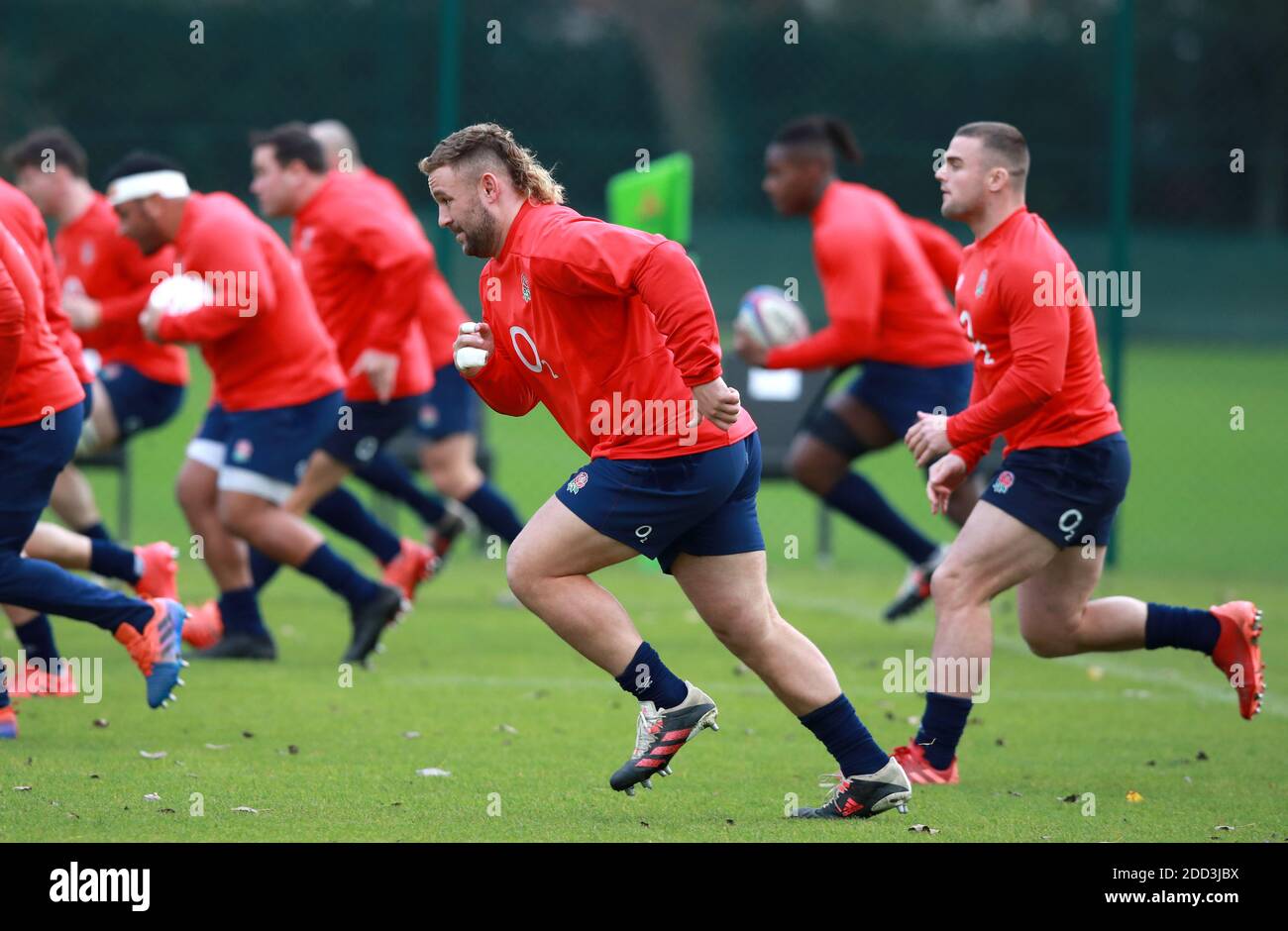 Will Stewart aus England während der Trainingseinheit im Lensbury Hotel, London. Stockfoto