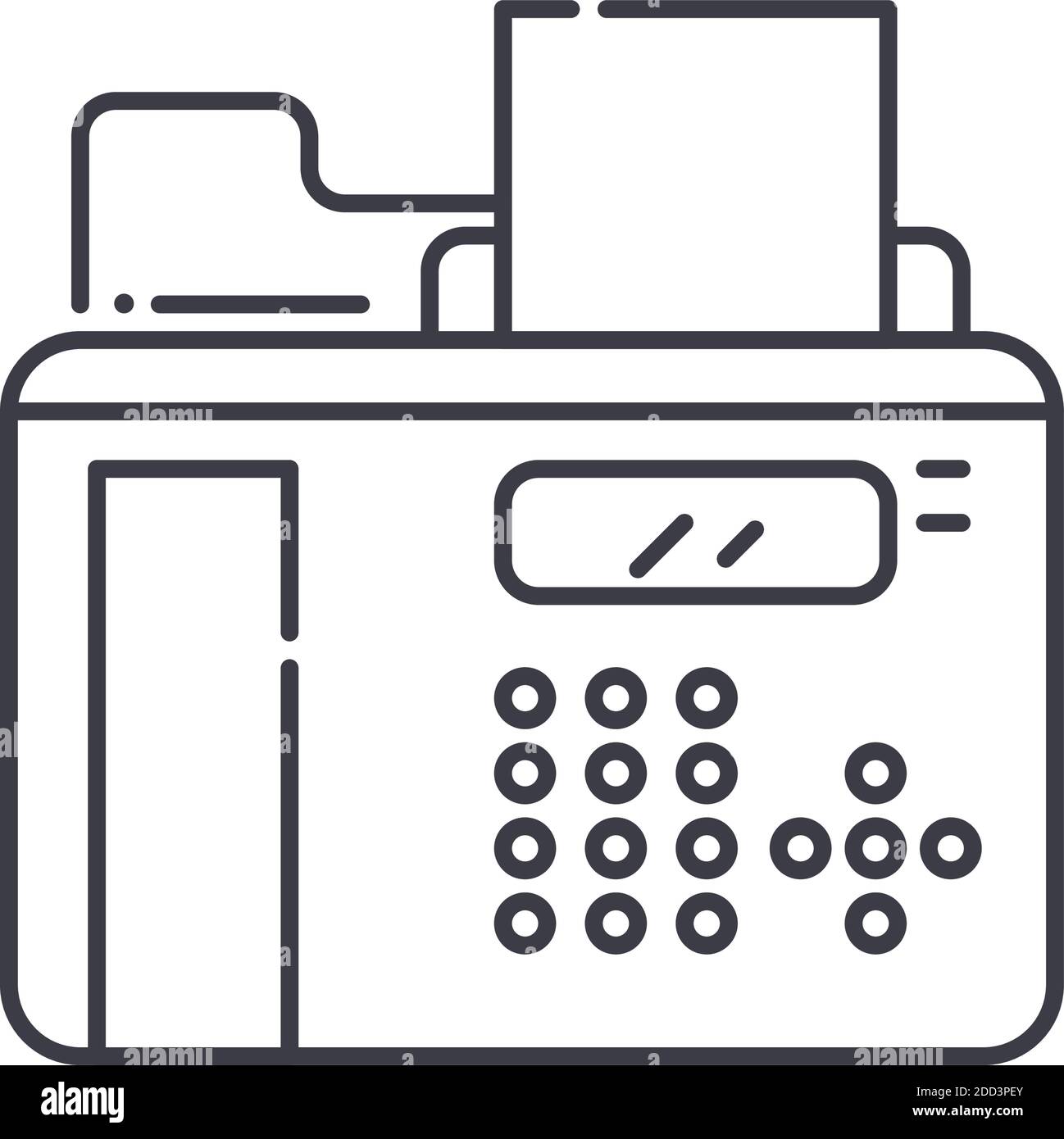 Symbol F r Faxger t Lineare Isolierte Illustration Vektor Mit D nnen symbol-f-r-faxger-t-lineare-isolierte-illustration-vektor-mit-d-nnen
