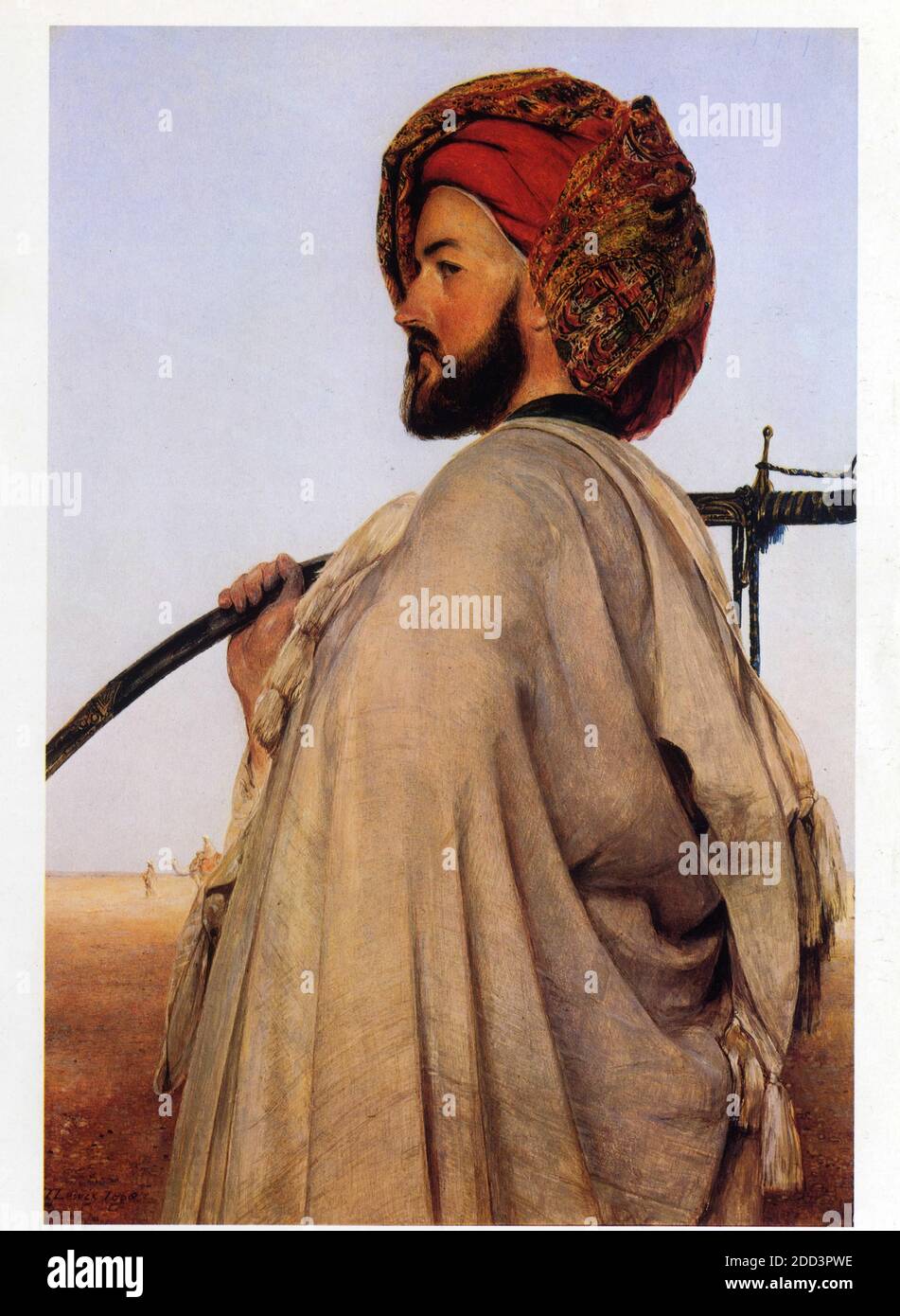 John Frederick Lewis 1805-1876. Ein Memlook Bey, Ägypten Stockfoto
