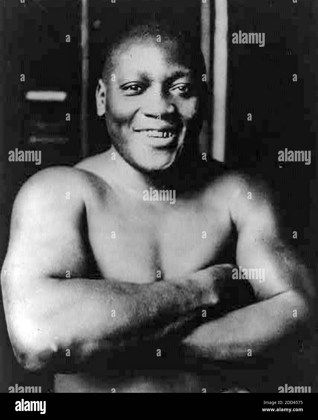 JACK JOHNSON (1878-1946) amerikanischer Boxer bekannt als der Galveston Giant 1915 als Schwergewichtsweltmeister Stockfoto