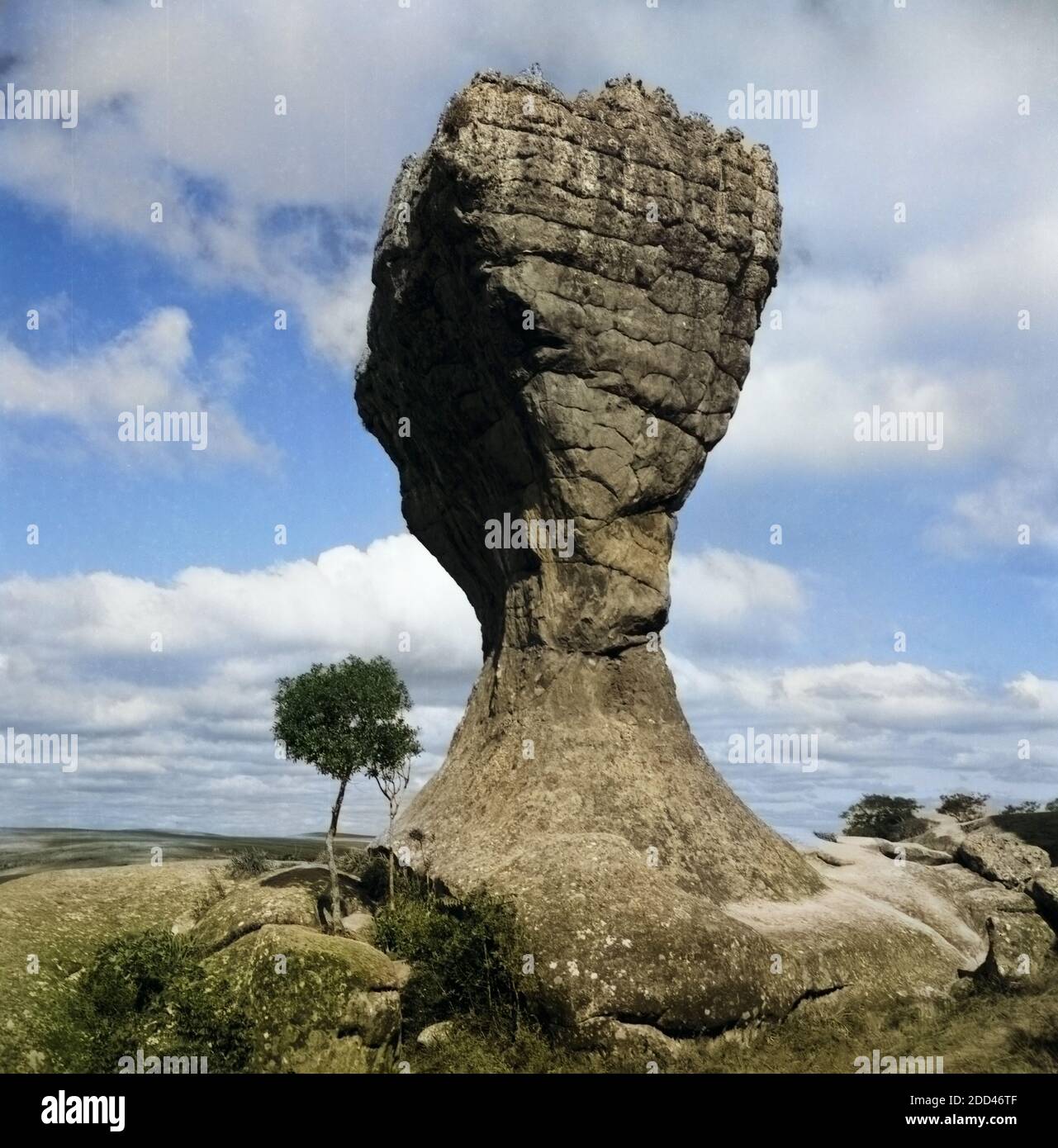 Imposante Truppenübungsplätze in Vila Velha, Brasilien 1966. Beeindruckende Naturlandschaften in Vila Velha, Brasilien 1966. Stockfoto