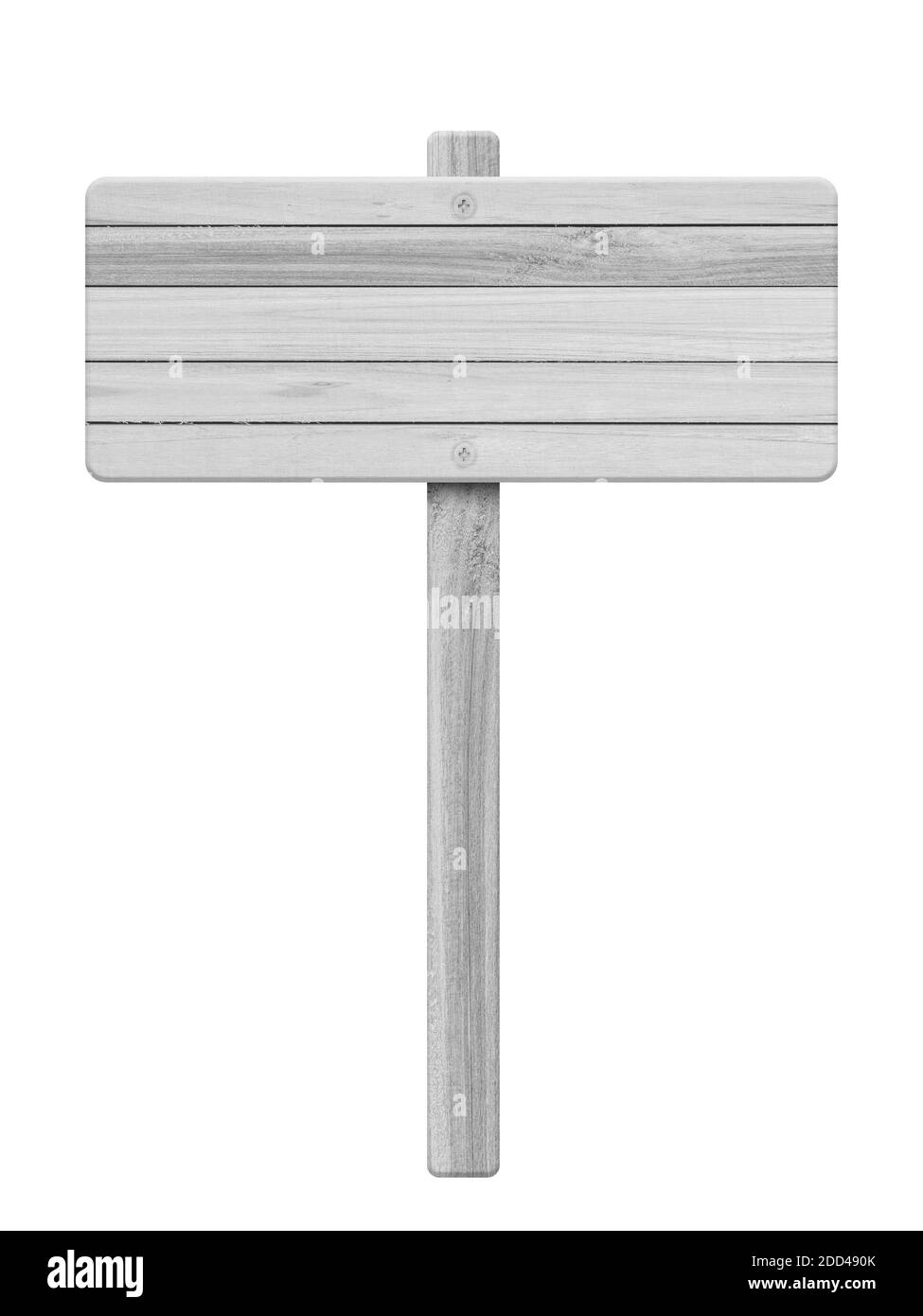 Weißes Holzschild isoliert auf weißem Hintergrund. Objekt mit Beschneidungspfad. Stockfoto Weißes Holzschild isoliert auf weißem Hintergrund. Objekt mit Beschneidungspfad. Stockfoto
