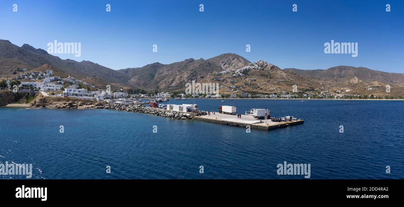 Serifos ist eine griechische Insel, die zur Kykladen-Inselgruppe in der Ägäis gehört. Es ist ein entferntes Ziel, das noch von der Masse entdeckt werden muss Stockfoto