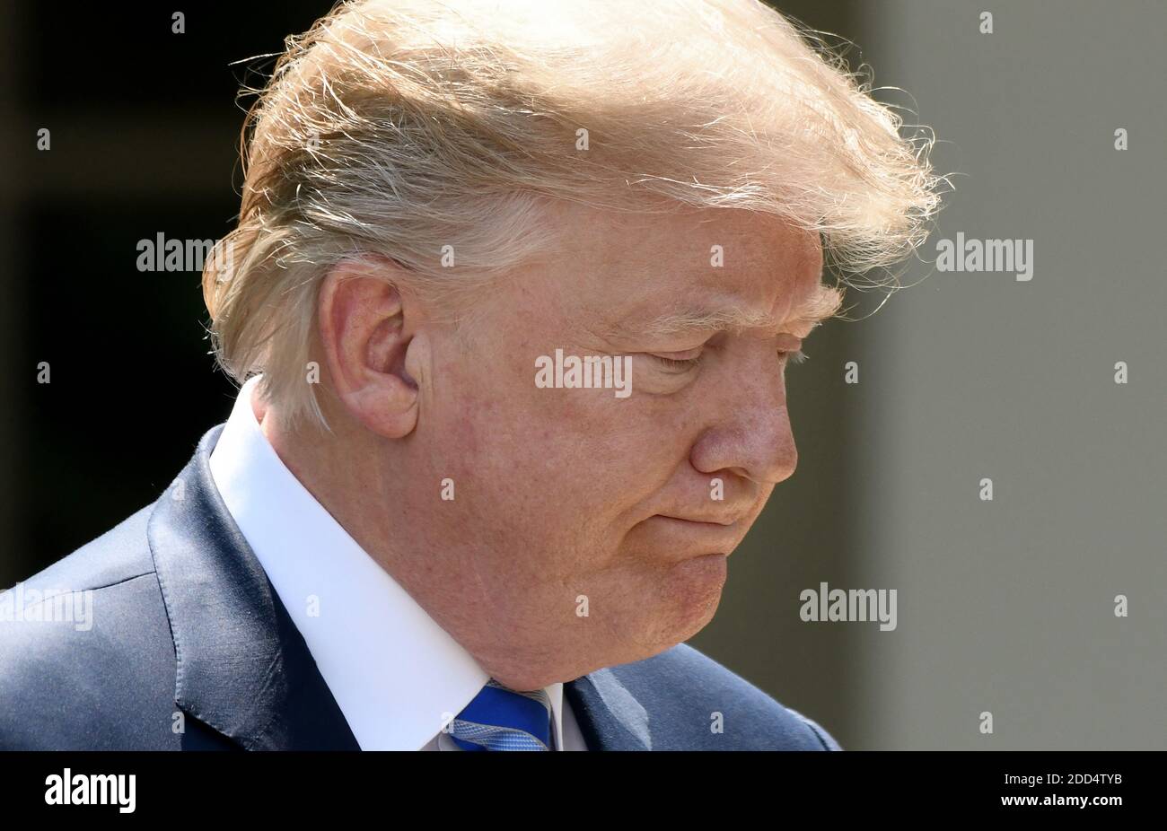 US-Präsident Donald Trump spricht über die Senkung der Drogenpreise während einer Veranstaltung im Rosengarten des Weißen Hauses 11. Mai 2018 in Washington, DC. Foto von Olivier Douliery/ Abaca Press Stockfoto