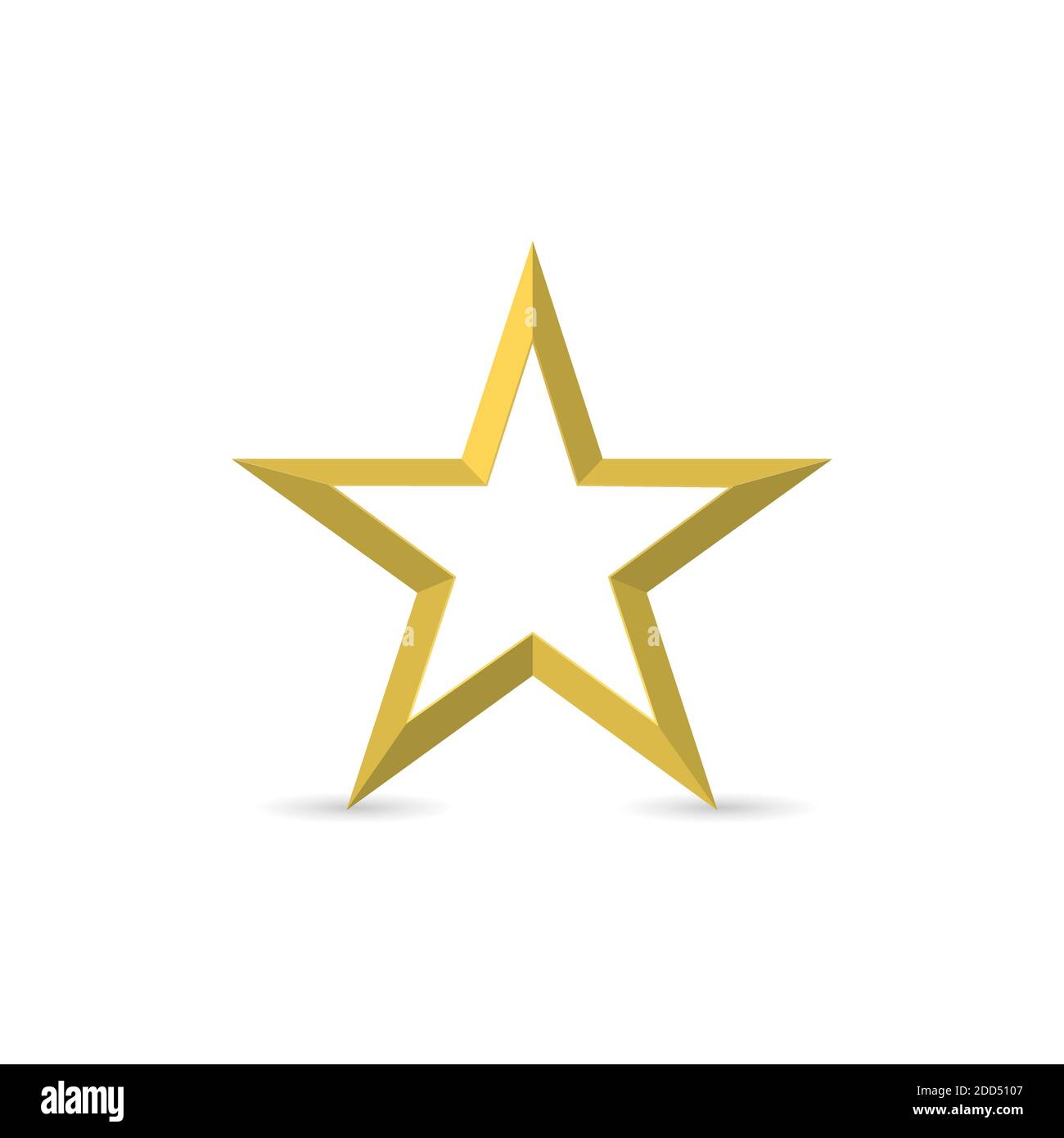 Goldene Sterne auf weißem Hintergrund Stock Vektor