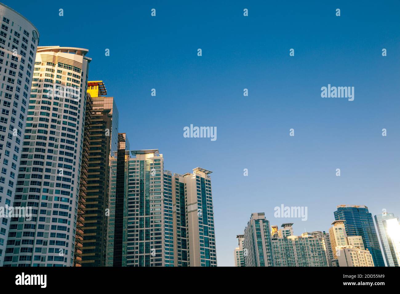 Haeundae Marine City Moderne Wohnhäuser in Busan, Korea Stockfoto