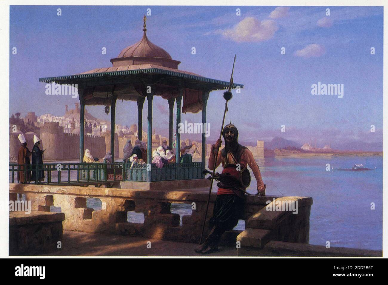 Jean-Léon Gérôme . 1824-1904. Harem im Kiosk Stockfoto