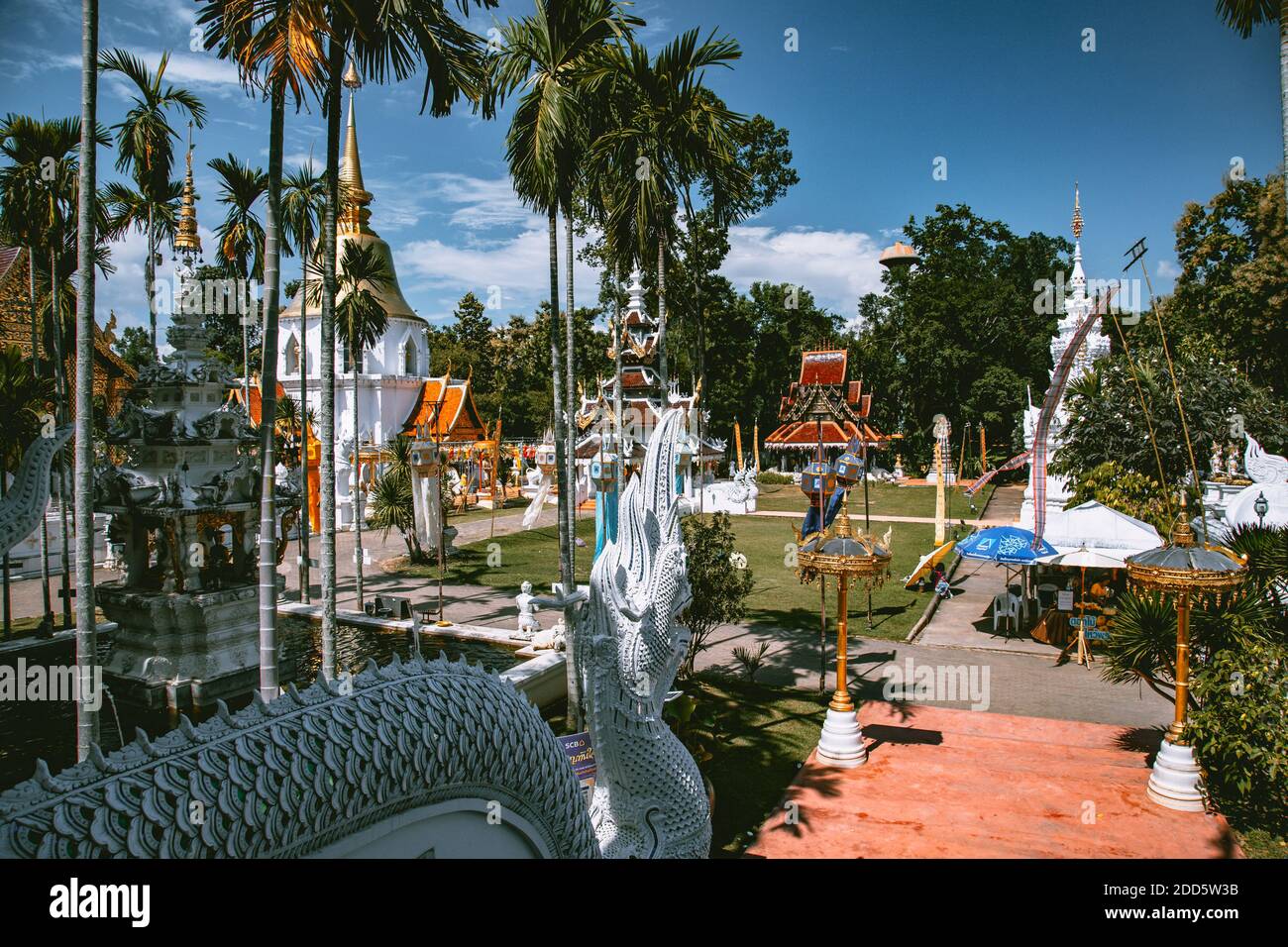 Wat Pa Dara Phirom Phra Aram Luang in Mae Rim, Provinz Chiang Mai, Thailand Stockfoto