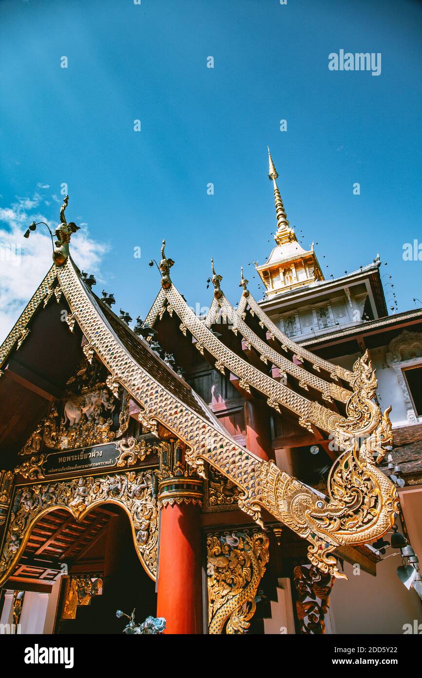 Wat Pa Dara Phirom Phra Aram Luang in Mae Rim, Provinz Chiang Mai, Thailand Stockfoto